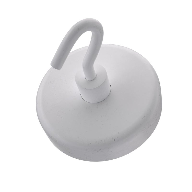 Master Magnetics White Magnetic Hook Set - 1" Diameter, 1.5" Height, 9 Pound Pull, Pack of 8, MHHH9X8 - Image 5